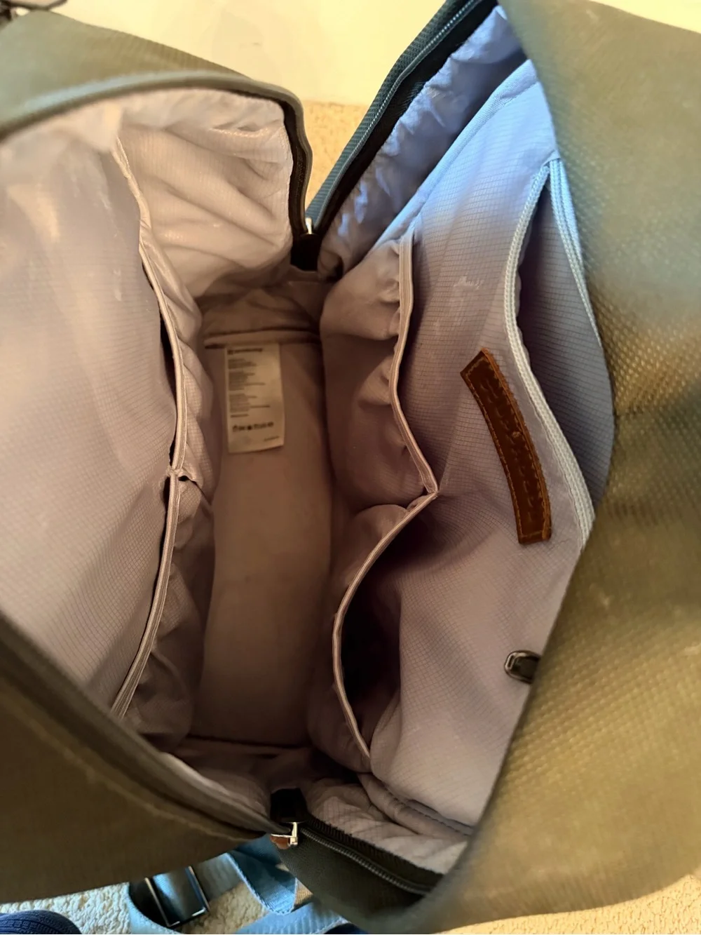Uppababy Olive Green Backpack diaper bag